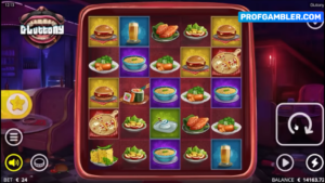 Обычная игра с вращением игровых барабанов в слоте Gluttony